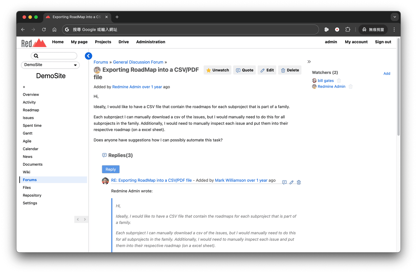simpleMine Theme for Redmine